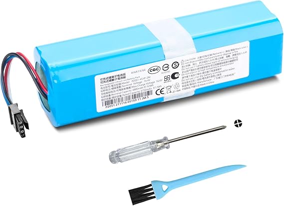6800mAh Vacuum Battery Replacement for Eufy RoboVac L70 Hybrid L10 T2190 T2190G21 Eufy 360 S9 Eufy 360 X90 Eufy 360 X95 Robot Series INR18650M26-4S2P Vacuum Cleaner with Tools