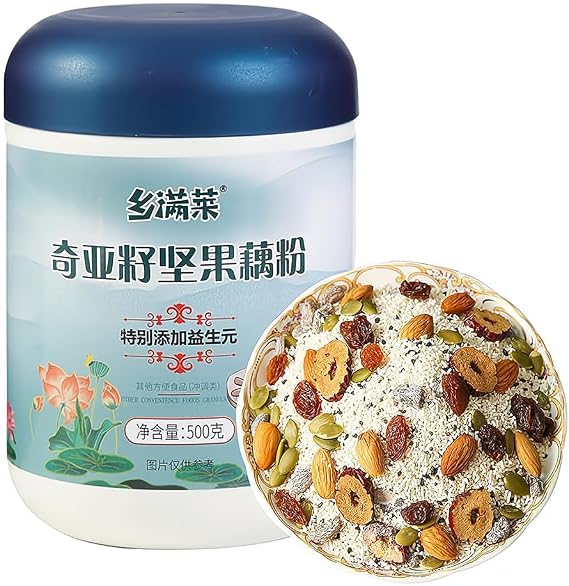 DAMAICHUHAI Lotus Root Powder,Chinese Food,Every Bite Is Filled with Filling, Warm and Incredibly Satisfying, 500g/17oz.