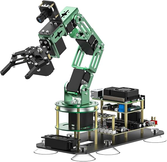 Yahboom 6DOF Robotic Arm for RPi 5 ROS2 with AI Large Model Voice Module