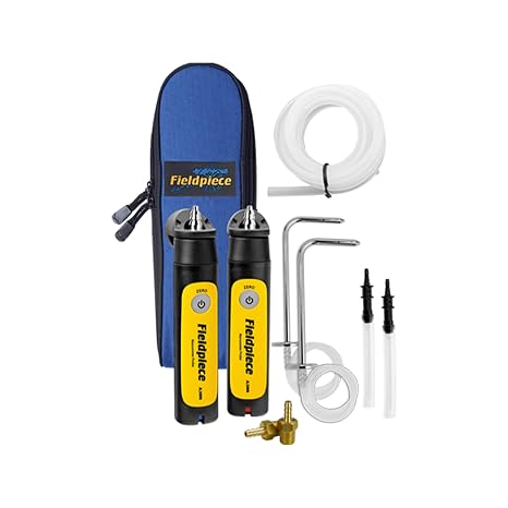 Fieldpiece - Job Link System Dual Port Manometer Probe Kit - JL3KM2 - Long Range Wireless All-in-One Static, Gas and Draft Pressure Gauge - HVAC Tools
