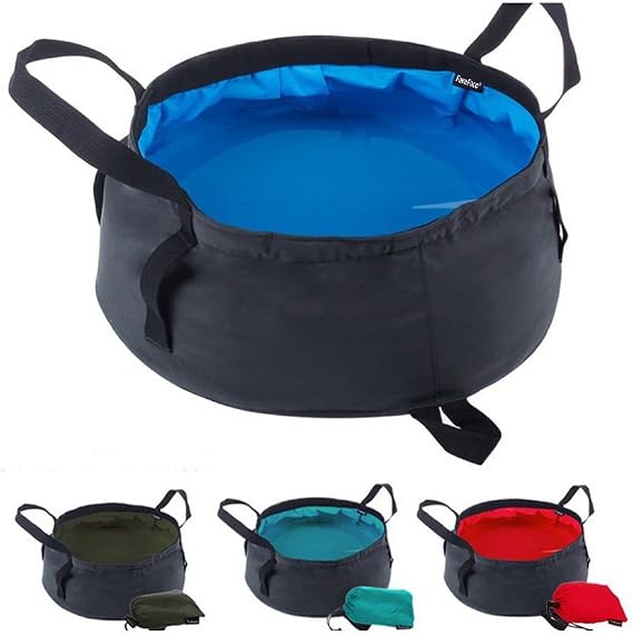 Collapsible Camping Water Basin, 8.6L Portable Sink for Travel, Hiking, Fishing, Gardening, Outdoor Washing Bowl