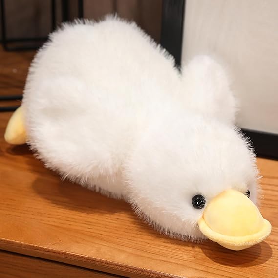 Fluffy Duck Stuffed Animal Plush,19.6 Inch Cute Duck Plush Pillow Animal Dolls Super Soft Duck Hugging Pillow Goose Plushies Birthday Gifts for Kids Boys Girls