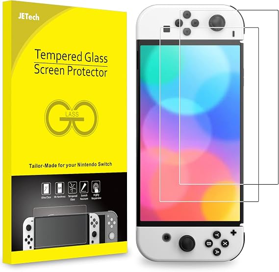 JETech Nintendo Switch OLED Screen Protector 2 Pack
