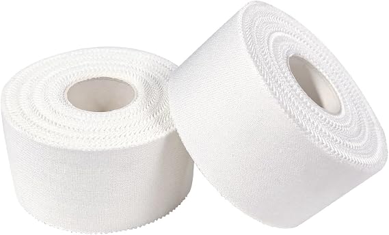Athletic Tape - White Sport Tape - Easy Tear, Strong, No Sticky Reduce Wrist Ankle Tape for Athlete & Medical Trainers