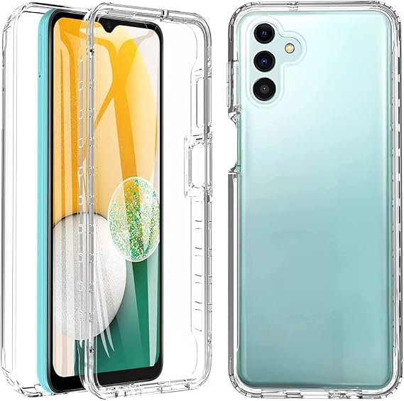 GAPlus Samsung Galaxy A13 5G Front and Back Case [Built in Screen Protector] Transparent Clear Fully Protection PC Hard Soft Slim Thin Cover Bumper Shockproof For Samsung Galaxy A13 5G