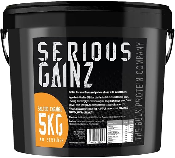 Serious Gainz Bulk Mass Gainer Protein Powder 5kg Weight Gain Shake