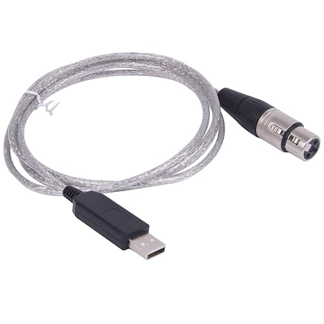 USB to DMX 512 Interface Adapter Controller Dmx512 PC Stage Light Controller Dimmer Dongle Freestyler (6ft, Black USB Shell)