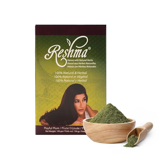 Reshma Beauty Burgundy 100% Pure Henna Hair Color 150 Grams Natural Hair Color for Gray Coverage Henna, Indigo & Herbal Extracts - Chemical Free Plant Based Hair Dye - Conditions & Strengthens