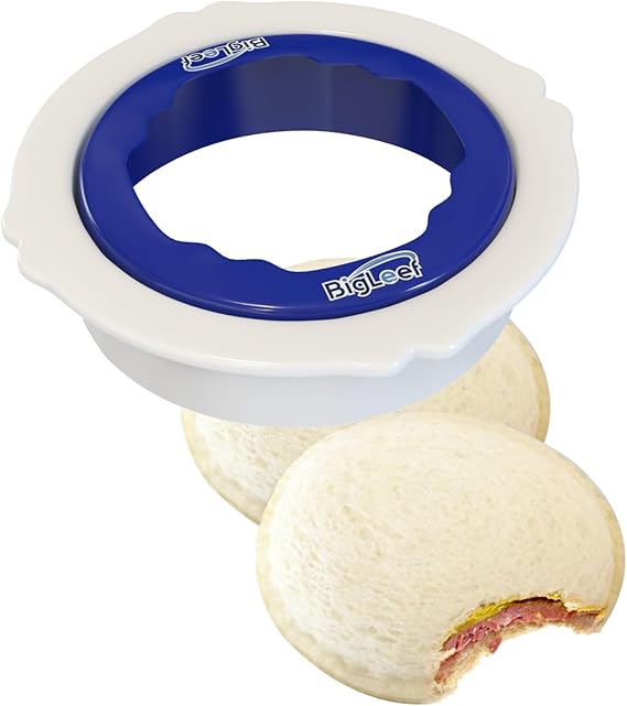 Uncrustable Sandwich Cutters for Kids Lunch, Sandwich Cutter And Sealer To Make Crustless PBJ, Decruster Sandwich Maker for Kids Boys Girls Lunch Accessories, Dishwasher Safe, Round