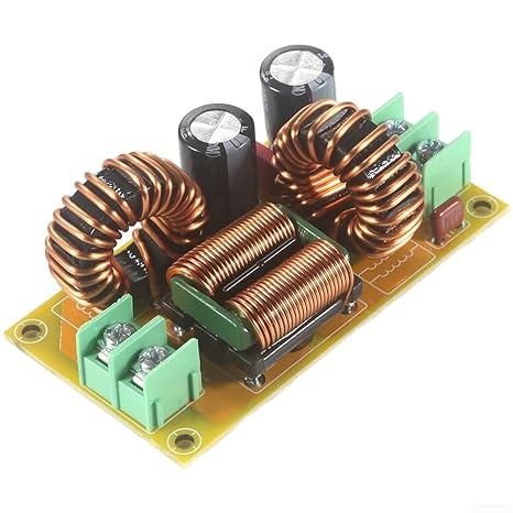 10A 20A LC Filter for DC 50V for EMI Control in Audio Devices Power Inputs and Vehicle Electronic ECUs (20A)