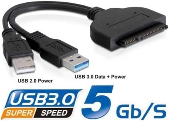 4537 Usb 3.0 2.5' Inch Sata Ssd Hdd Hard Disk Converter Adapter Cable