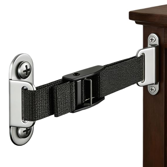 Furniture Anchors,2 Sets,Anti Tip Furniture Wall Anchor for Baby Proofing