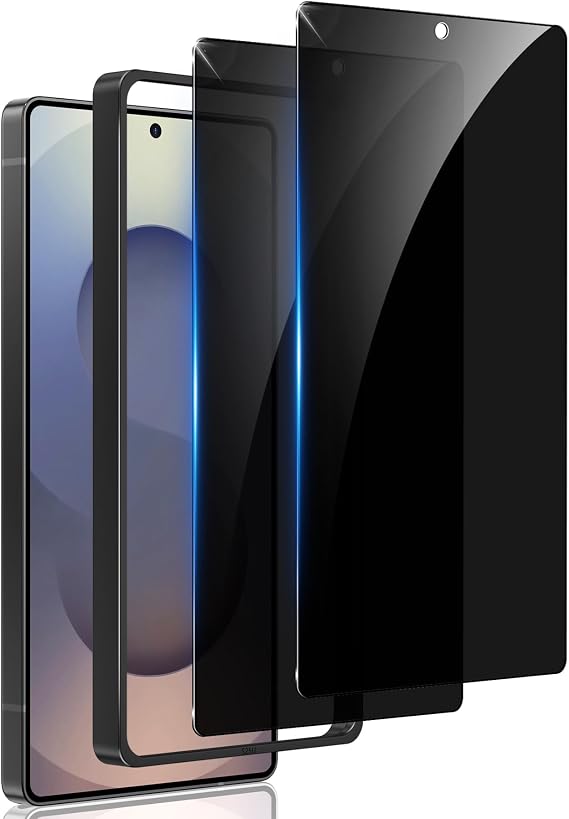 2 Pack for Samsung Galaxy S25 Ultra Privacy Screen Protector Glass | Fingerprint Unlocking, 25 Anti Spy S25 Ultra Screen Protector, Full Coverage, Case Friendly, Easy Installation