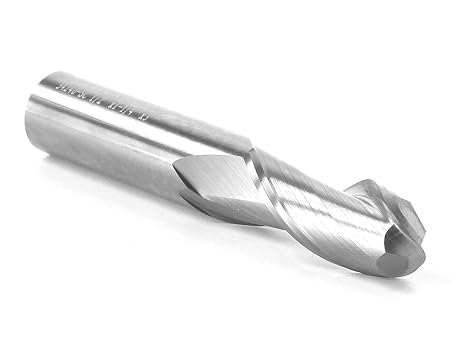 YONICO Carbide Ball Nose End Mill CNC Router Bits 2 Flute Spiral 1/2-Inch Dia. 1/2-Inch Shank 34240-SC