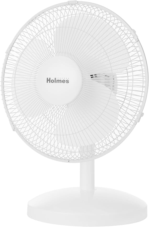 Holmes 12" Oscillating Table Fan 3-Speed Manual 15 Adjustable Tilt