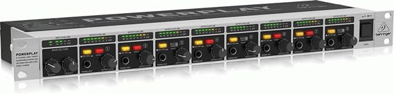 Behringer POWERPLAY HA8000 8 Channel High-Power Headphones Mixing and Distribution Amplifier
