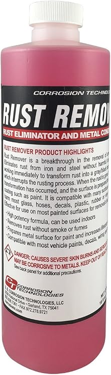 Corrosion Technologies Rust Remover, Metal Conditioner Spray, 16 Fl Oz