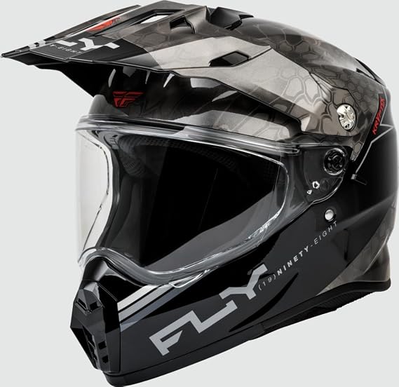 Fly Racing Trekker Conceal Helmet (Black/Grey/White, Large)