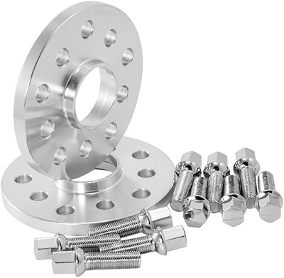 Hex Autoparts 5x100 & 5x112 Hubcentric Wheel Spacers with 57.1mm CB 14x1.5 Studs 2pcs Compatible with VW Audi A3 A4 A6 A8 S4 S6 S8 Quattro 10mm