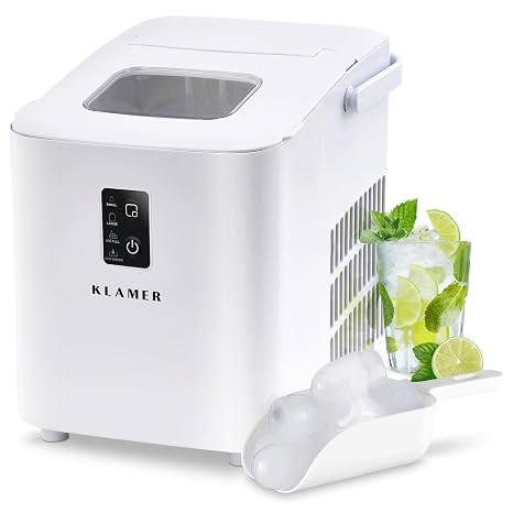 KLAMER Ice Cube Maker Small (2026) 8 Ice Cubes in 8 Minutes