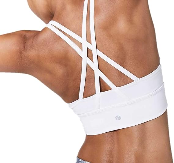 lululemon Energy Bra Long Line (White, 6)