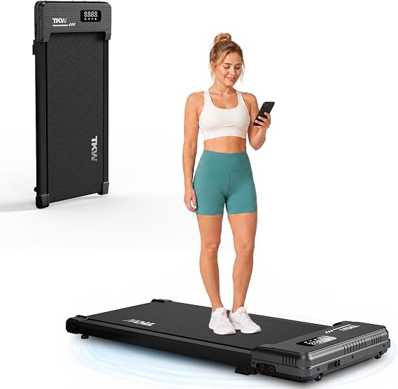 Walking Pad with Vibration Plates, 3 in 1 Walking Vibration Pad, Walking Pad with Incline, Under Desk Walking Pad with Remote Control and LED Display for Home Small Space