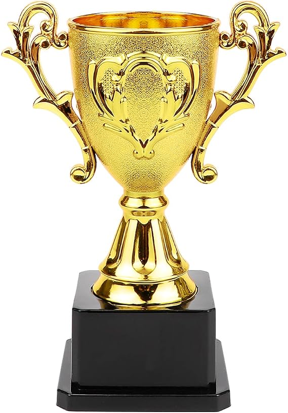 Mini Golden Trophy Cup Award Competition Cup Award Plastic Competition Trophy Cup for Children