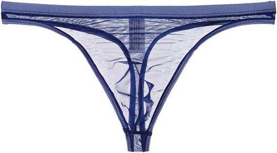 Men's 2-Pack T-Back G-String Briefs - Sexy Breathable Mesh Thong Lingerie for Men