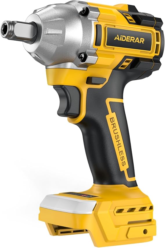 20V Cordless Impact Wrench for DeWalt Battery 500Nm (369Ft-Lbs)