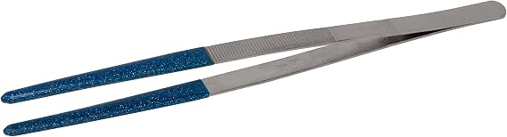 8" Ultrasonic Cleaning Tweezers Tongs PVC Soft-Coated Steam Cleaning Jewelry Making Tool