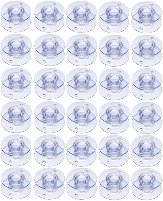 30Pack Plastic Sewing Machine Bobbins for Brother
