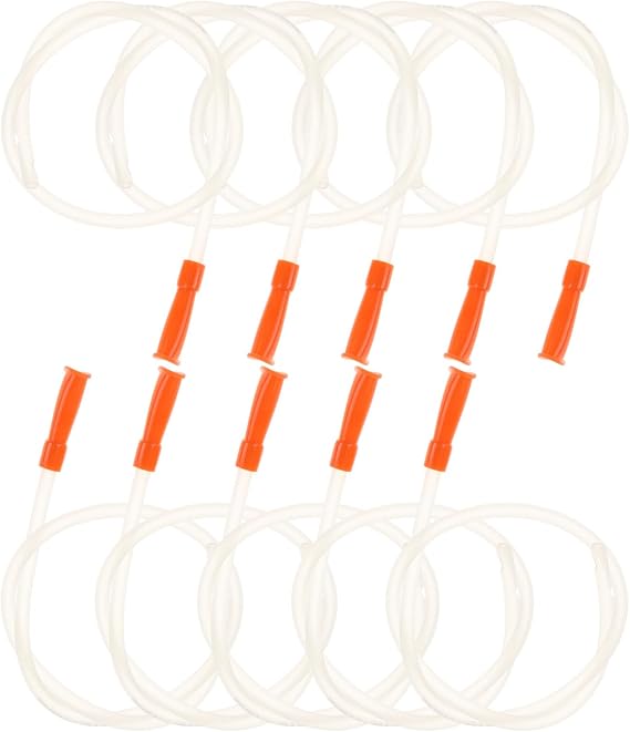 Mobestech Disposable Sputum Suction Tubes 10-Pack Soft Clear PVC Suction Tubes for Adults and Children Compatible with Sputum Aspirators and Machines