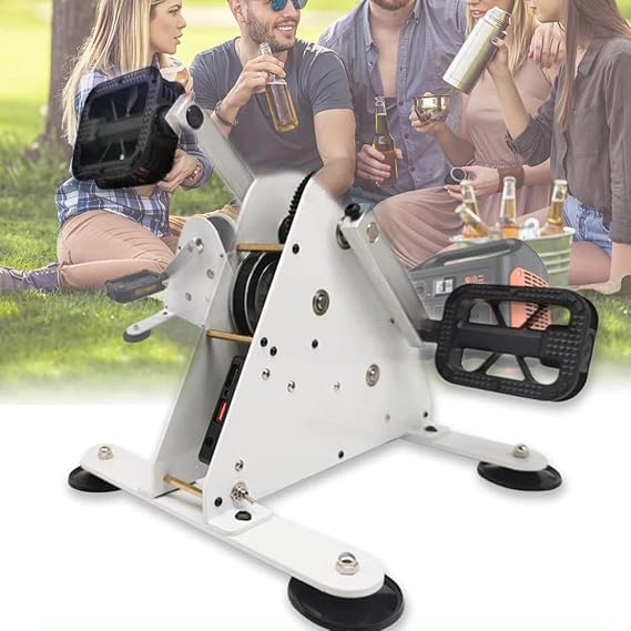 Hand Crank Generators 50W/100W Foot Pedal Power Generator, Pedal Power Generator with USB Interface/DC1-35V Output, Easy to Carry Bicycle Generator Charger,100W