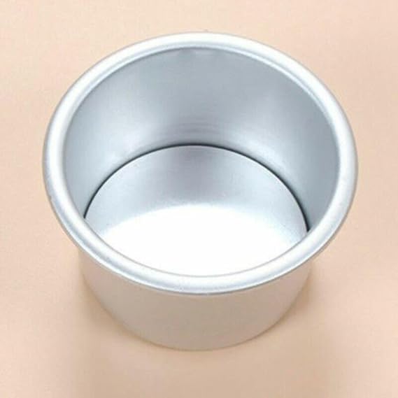 10 Pcs 2 Inch Round Aluminum Cake Tin Baking Pan with Removable Base for Pudding and Desserts