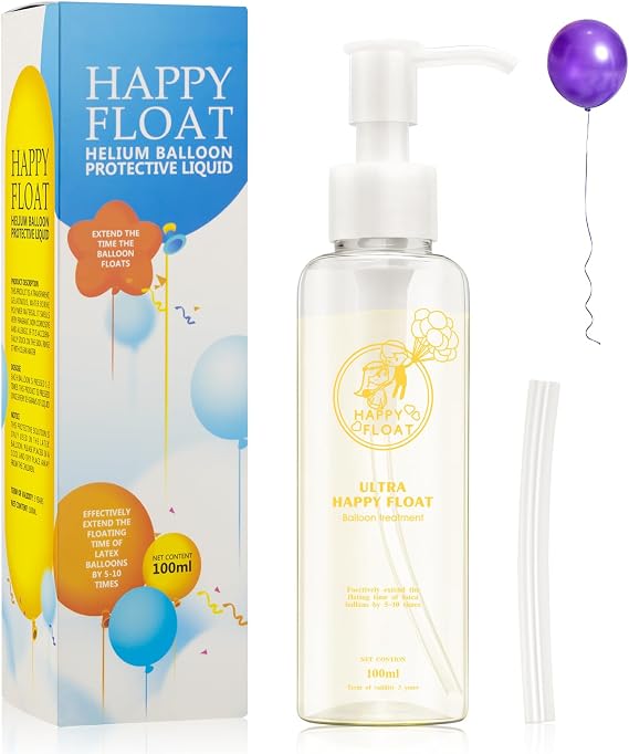 Helium Canister, Float Magic Treatment for Helium Latex Balloons, 100ml