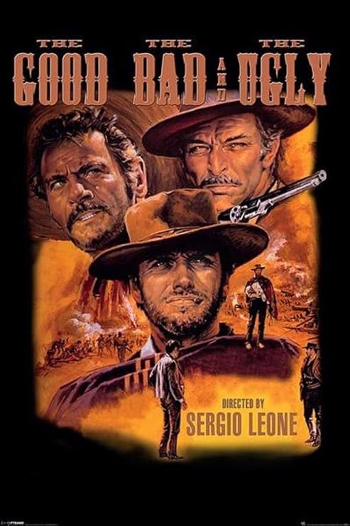 (24x36) The Good, The Bad, The Ugly Movie (Clint Eastwood) Poster Print