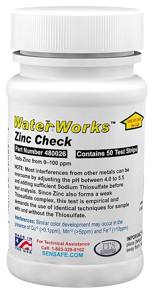 Industrial Test Systems 480026 WaterWorks Zinc Check