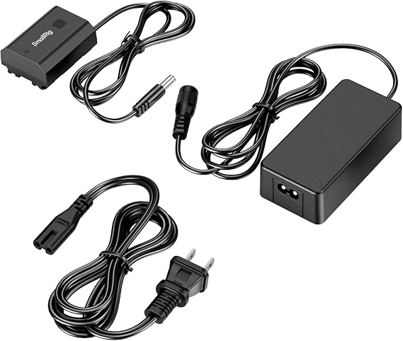 SmallRig Dummy Battery Power Supply Adapter Kit for Sony NP-FZ100, for Sony A7 V, FX3, A7S III, A7 IV, A7 III, A7R III, A7R IV, A7R V, A7C II, A7CR, A1, A9, A9 II, A6600, A6700, FX30, ZV-E1, ZV-E10 II