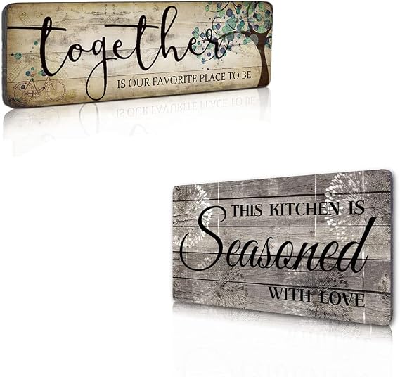 Family Wall Art Decor Farmhouse Kitchen Decor Wall Hanging Sign