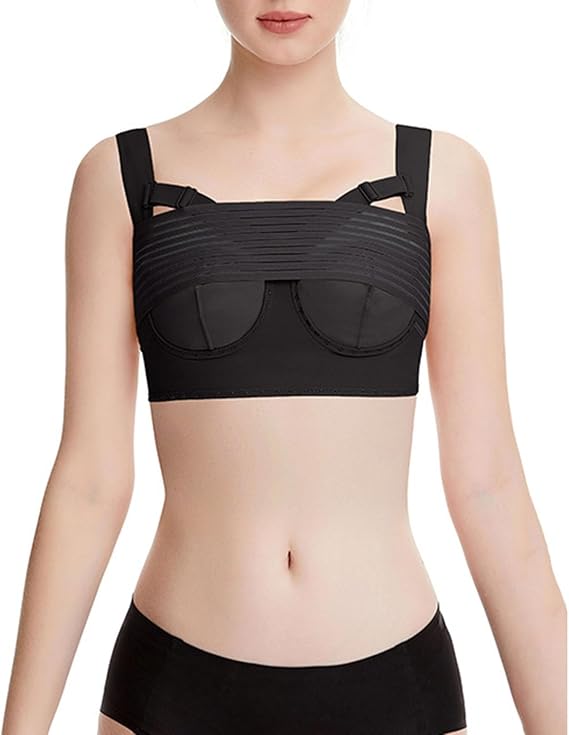 Post Surgery Compression Bra for Women Slimming Posture Corrector Back Support Shaperwear Chest Brace Up Shape Tops
