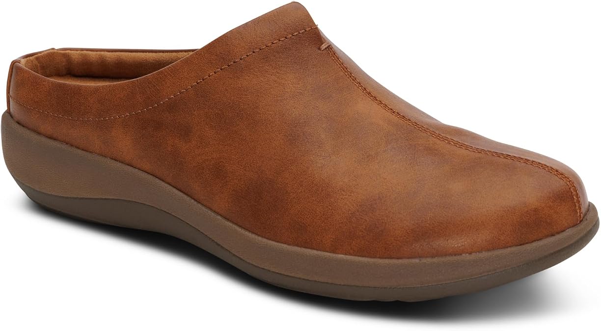 Aetrex Women's Ingrid Orthopedic Clogs Slip-On Comfort Shoes with Memory Foam Cushioning, Built-in Arch Support, Breathable Design & All-Day Foot Relief