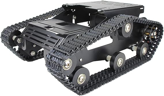 Moebius Smart Metal Robot Tracked Tank Car Chassis Kit Heavy Load With Dual DC 12V Motor Fit For Arduino Raspberry Pi DIY Project Mecanum Wheel (Size : Tank kit)