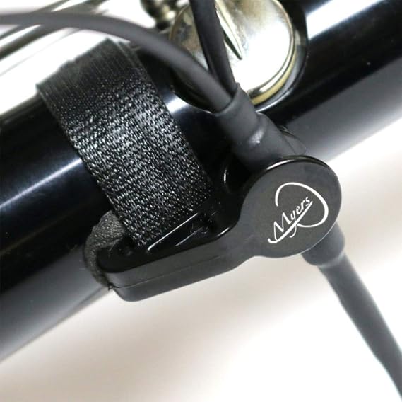 Myers Pickups Clarinet Microphone The Feather Plus with 2 10-inch Flexible Micro-Goosenecks