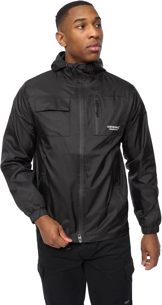 Crosshatch Mens Utilate Jacket (L) (Black)