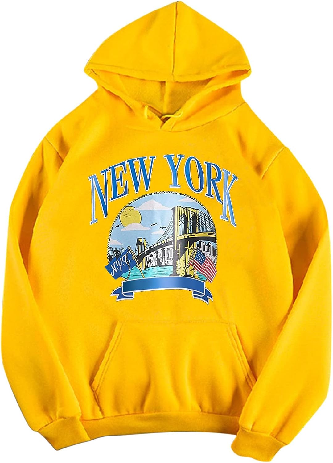 Fleece Hooded Sweatshirt Women's Hooded Sweatshirt Casual Print Long-Sleeved O-Neck Sweatshirt Vest Women