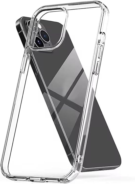 Coverzone iPhone 15 İle Uyumlu Kılıf Crystal Clear İnce Hissiyat, Slot ve Tuşlara Rahat Erişim, Sert Plastik Şeffaf İphone 15 İle Uyumlu Kılıf