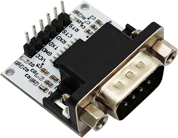 SP3232 RS232 to TTL Serial Adapter 3.3V/5V Uart to rs232 Converter Interface DB9 Male Interchangeable Communication Supported with Indicators