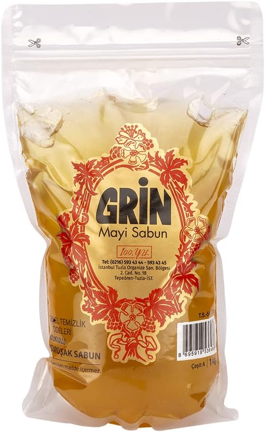 alavan Ekolojik Arap Sabunu, 4'lü paket x 1 KG, Organik Jel Sabun, Ayçiçeği Yağlı (Toplam 4 KG)