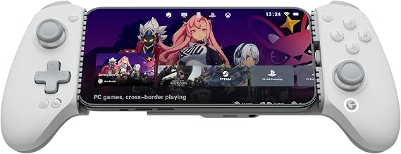 GameSir G8+MFi Smartphone Controller for iPhone/iPad mini/Android, Wired Mobile Controller, MFi Certified, Type-C Direct Plug, Extendable 125~215mm, Hall Effect Stick Game Controller, Low Latency |