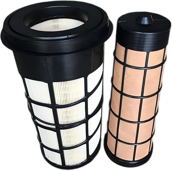 AT396132 AT332909 Air Filter Kit Fits for John Deere 326D 326E 328D 328E 329D 329E 332E 332D 333E 333D Skid Steer Loader # AT332908 AT332909 P611190 & P611189
